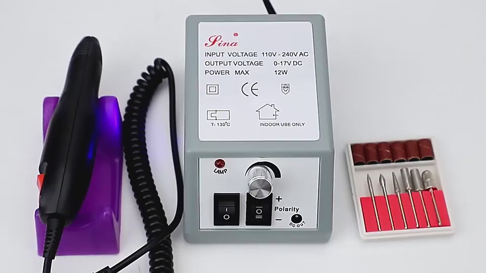 Gleevia Electric Speed Controller Nail Drill Machine Set for Manicure & Pedicure