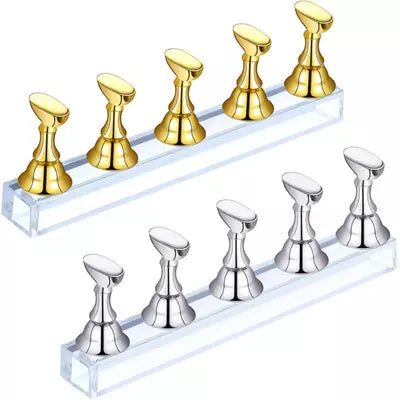 Magnetic Nail Tip Holder Stand for Artificial Acrylic Nail Tip Display & For Nail Art Design