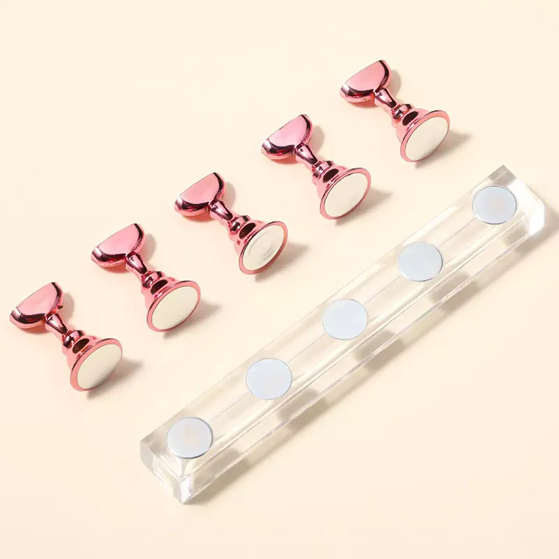 Magnetic Nail Tip Holder Stand for Artificial Acrylic Nail Tip Display & For Nail Art Design