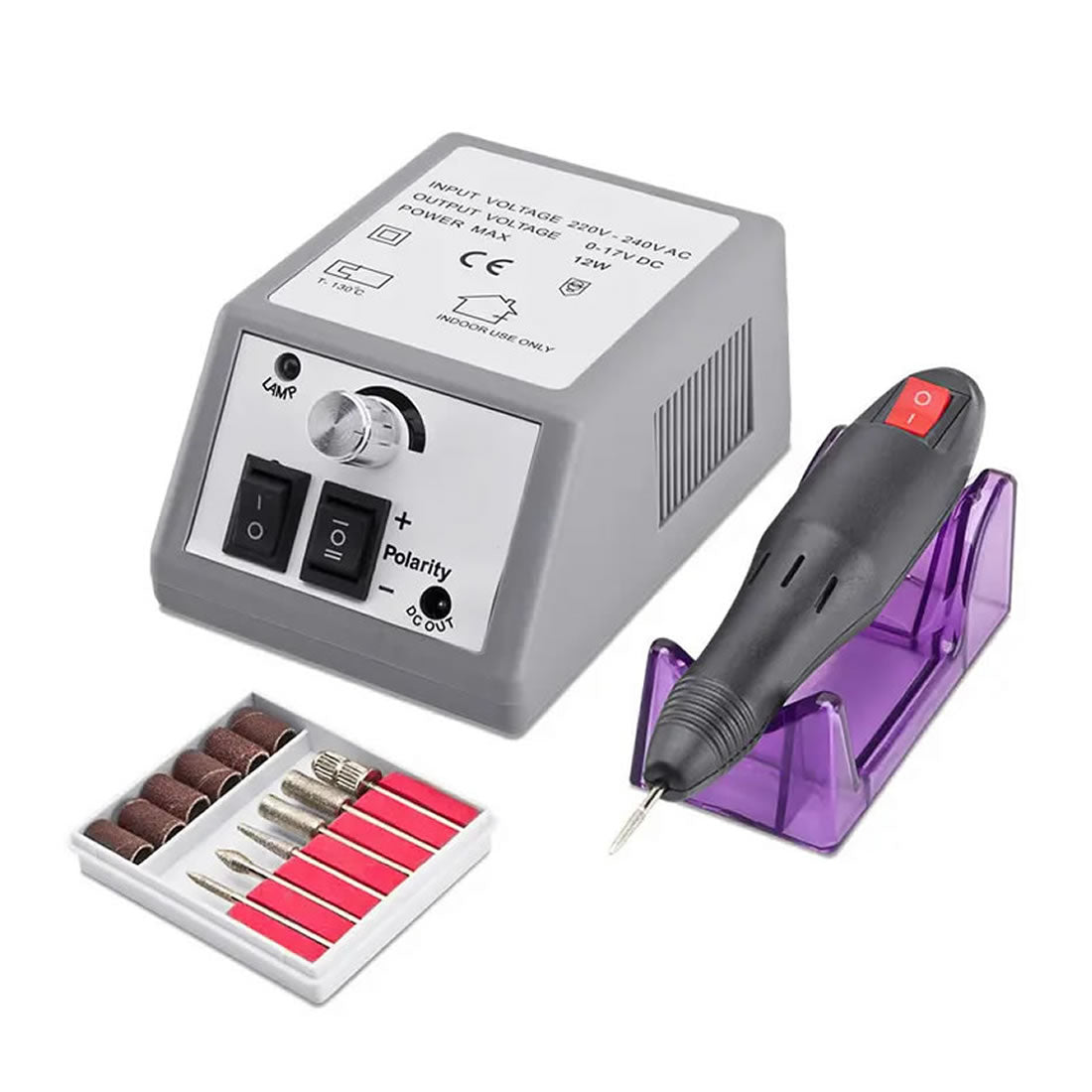 Gleevia Electric Speed Controller Nail Drill Machine Set for Manicure & Pedicure