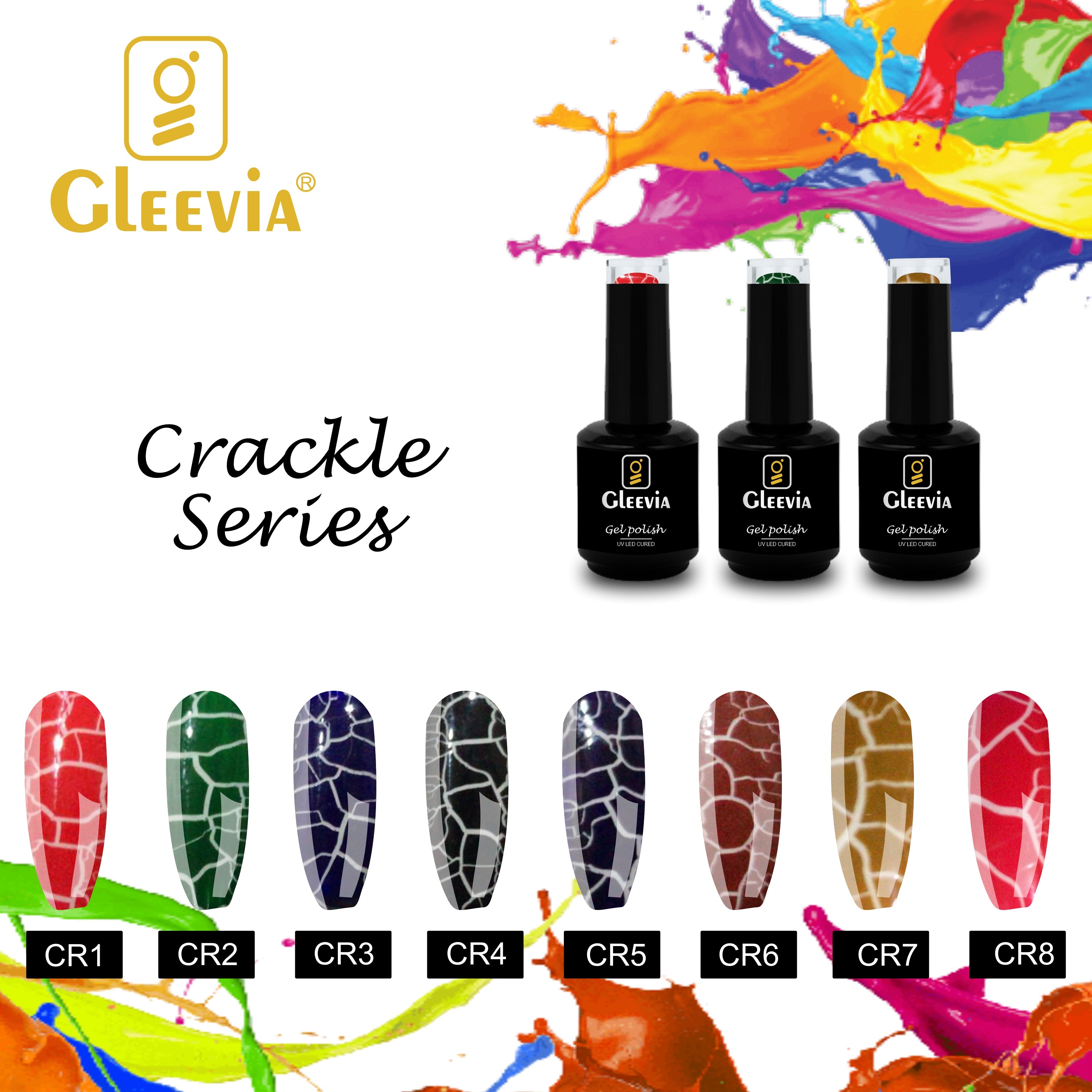 UV/LED Crackle Gel Polish