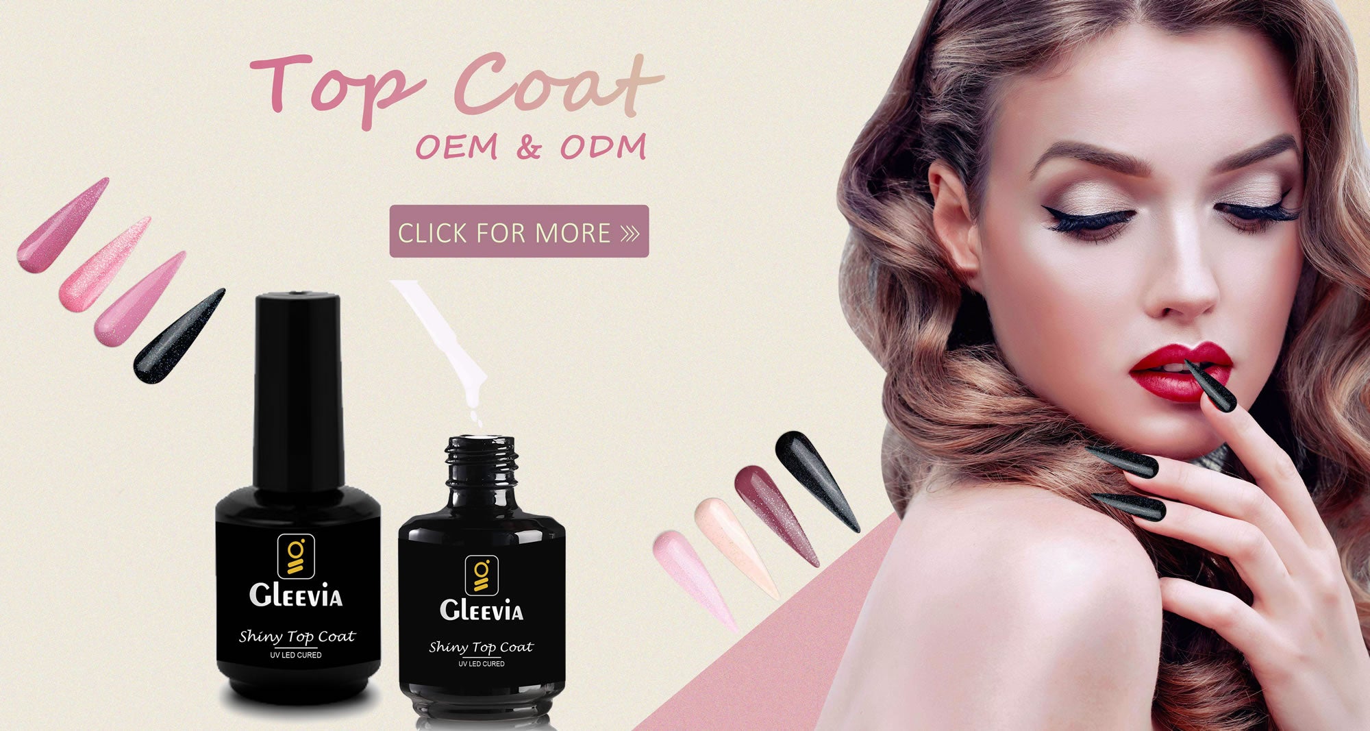 Gleevia UV Top Coat for Nails