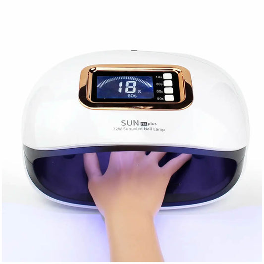 Gleevia UV/LED Nail Lamp 72W Sun H4 Plus Nail Polish Dryer Machine