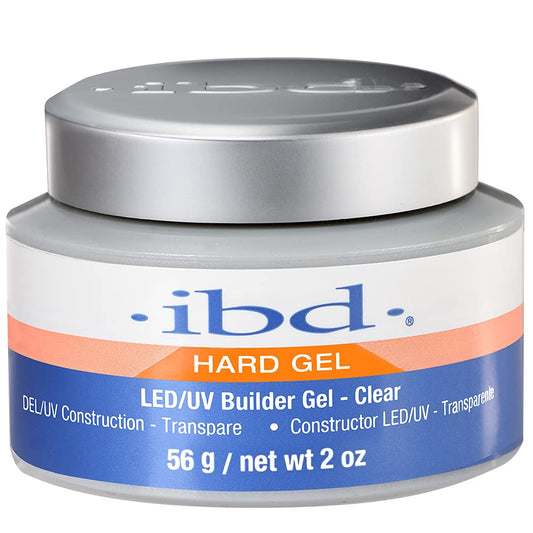 ibd UV/LED Nail Builder Hard Gel Clear 56gm | Original Packaging