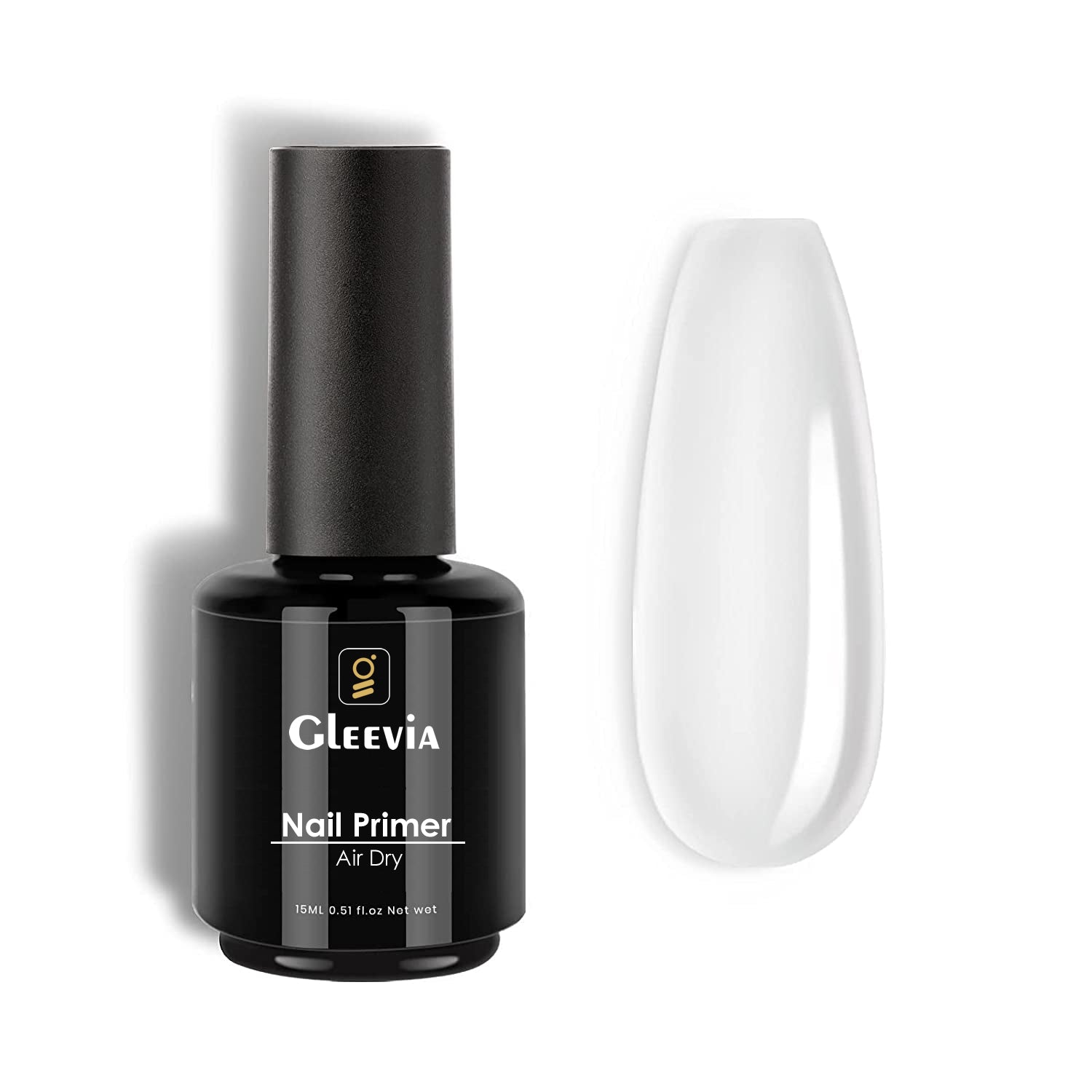 Gleevia Nail Primer for Gel Nail Primer for Nails 15ml Gel Polish Primer No Lift Acid Free Fast Air Dry Nail Prep Nail Bonder