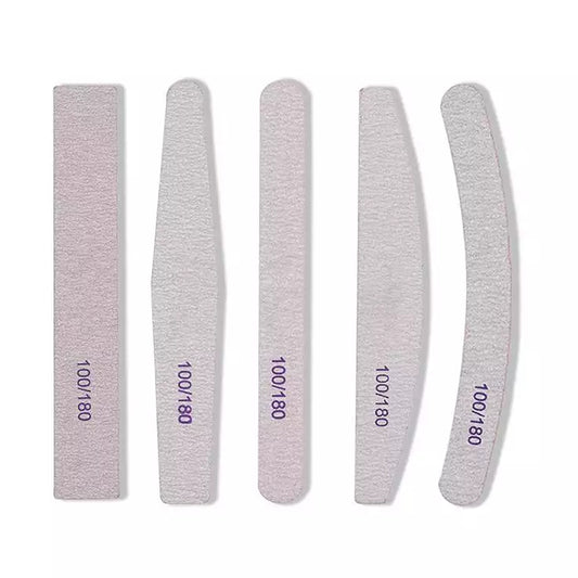 Nail Filer, Professional SandPaper Waterproof Nail Filer 100/180 Set | Combo Pack Fingernail files