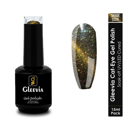 Gleevia Cat-Eye UV Gel Polish 15ml Brush Cap Shade CCE6