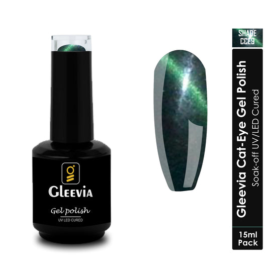 Gleevia Cat-Eye UV Gel Polish 15ml Brush Cap Shade CCE9