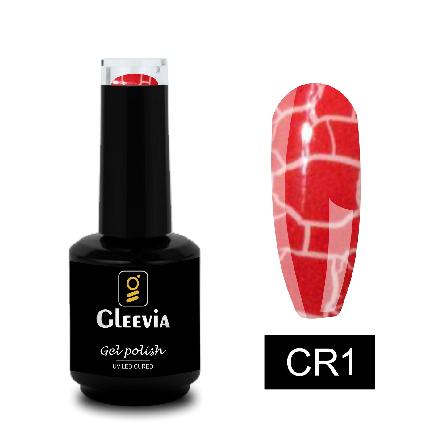 Crackle UV Gel Polish for Professionals 15ml Brush Cap CR1