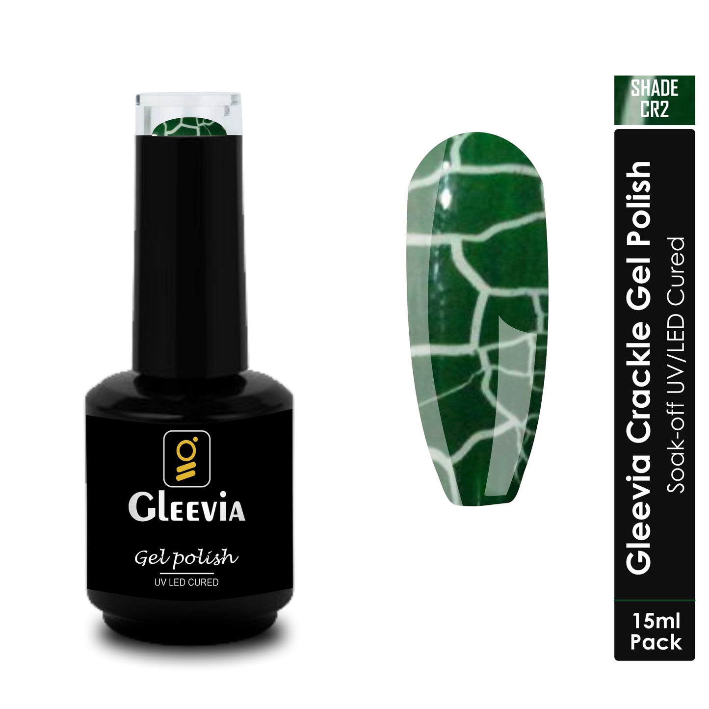 Crackle UV Gel Polish for Professionals 15ml Brush Cap CR2