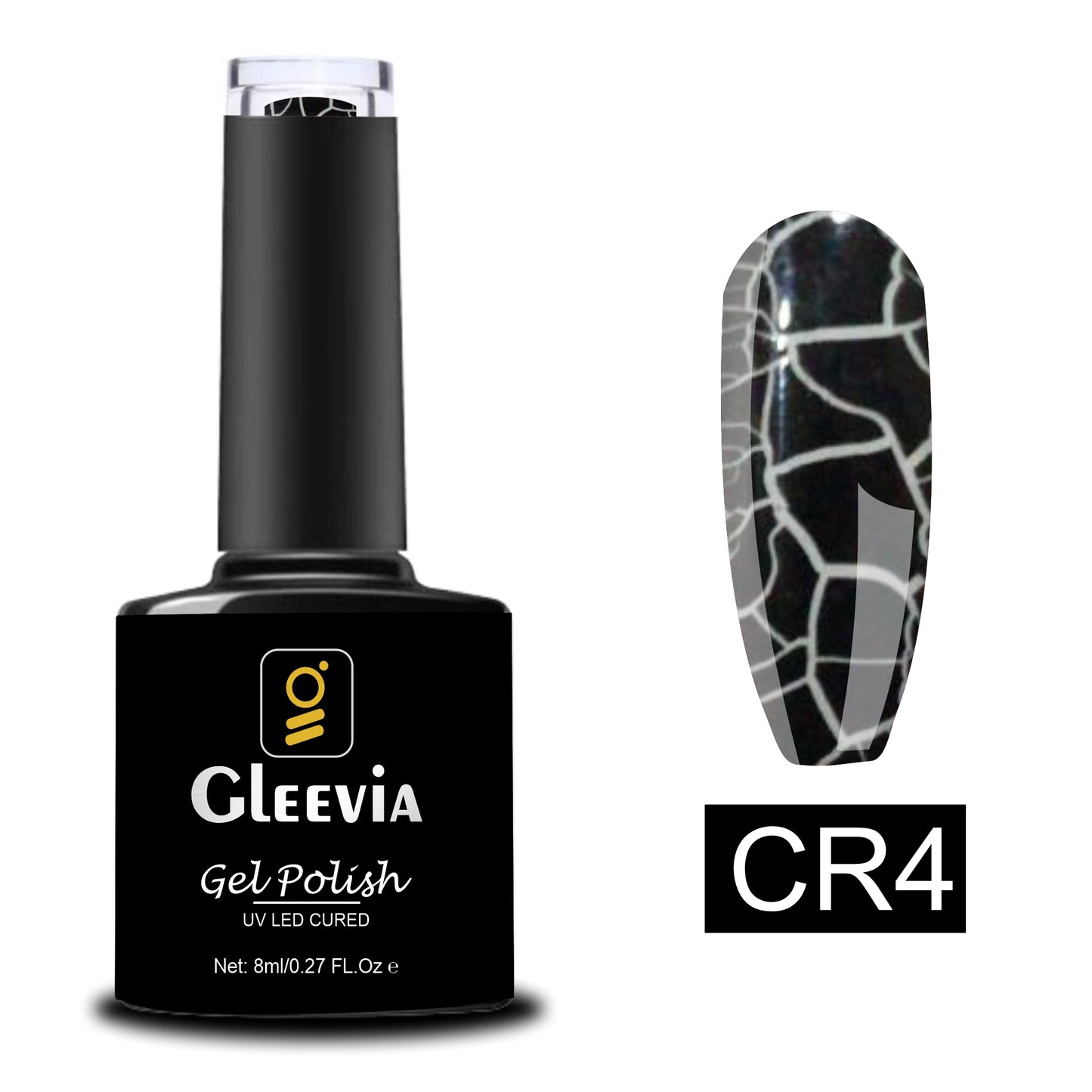 Crackle UV Gel Polish for Professionals 15ml Brush Cap CR4