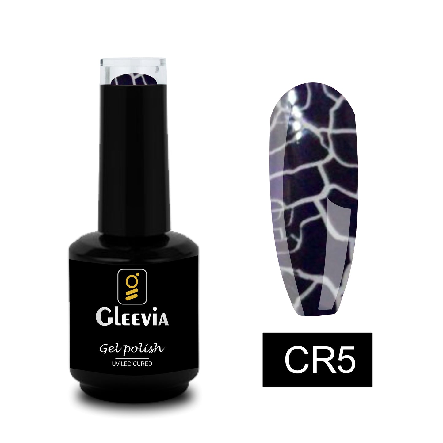 Crackle UV Gel Polish for Professionals 15ml Brush Cap CR5