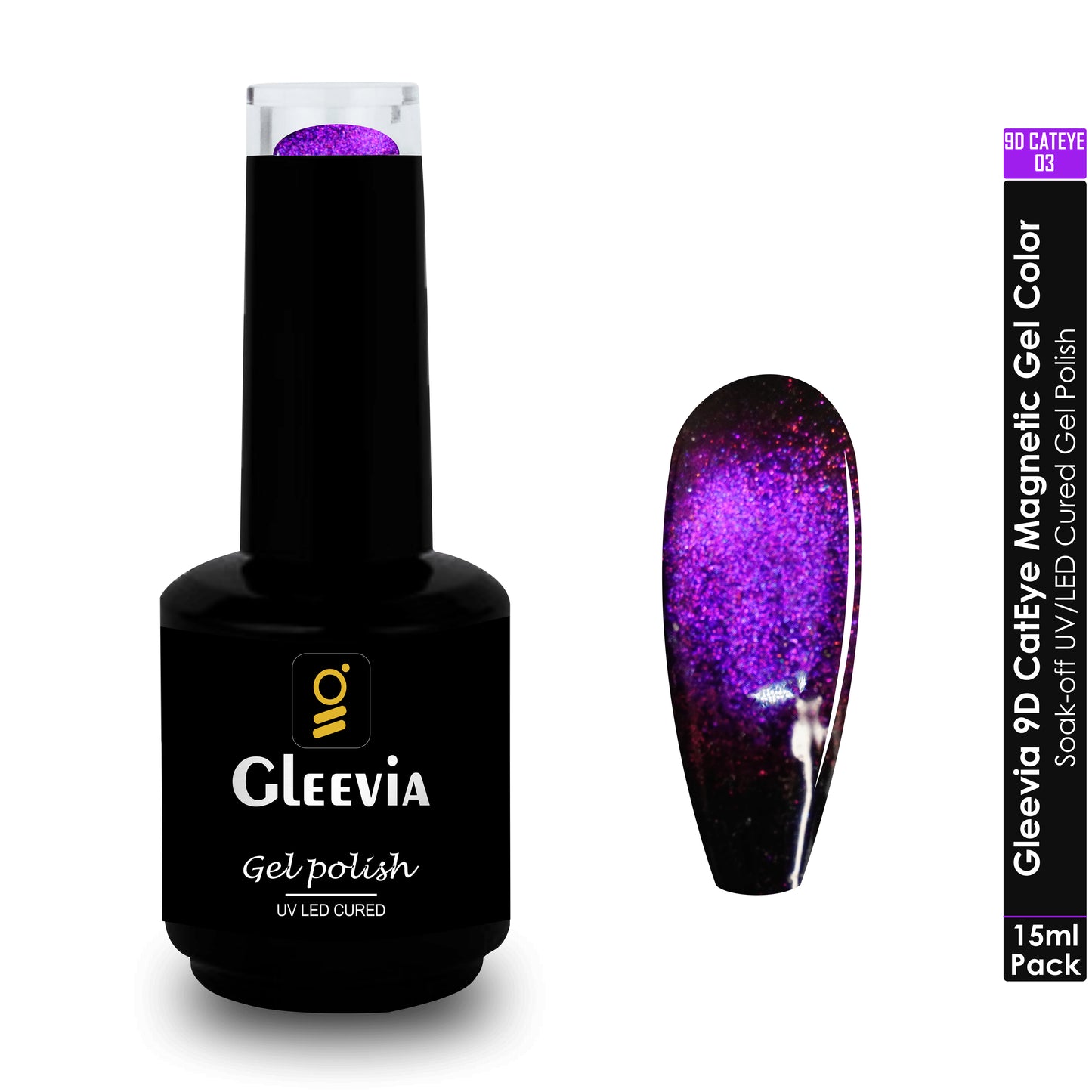 9D CatEye UV Gel Polish | Magnetic 9D Gel Nail Polish for Professionals 15ml