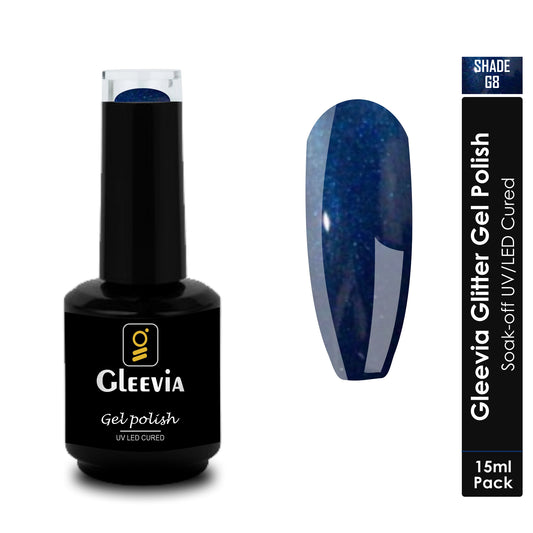 UV LED Soak-Off Glitter Gel Polish for Professionals 15ml Brush Cap G8