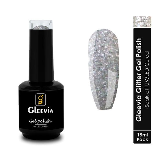 UV LED Soak-Off Glitter Gel Polish for Professionals 15ml Brush Cap G9