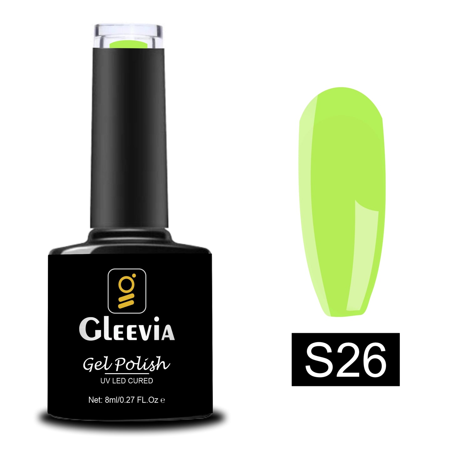 UV/LED Gel Polish for Professionals 15ml Brush Cap Shade S26