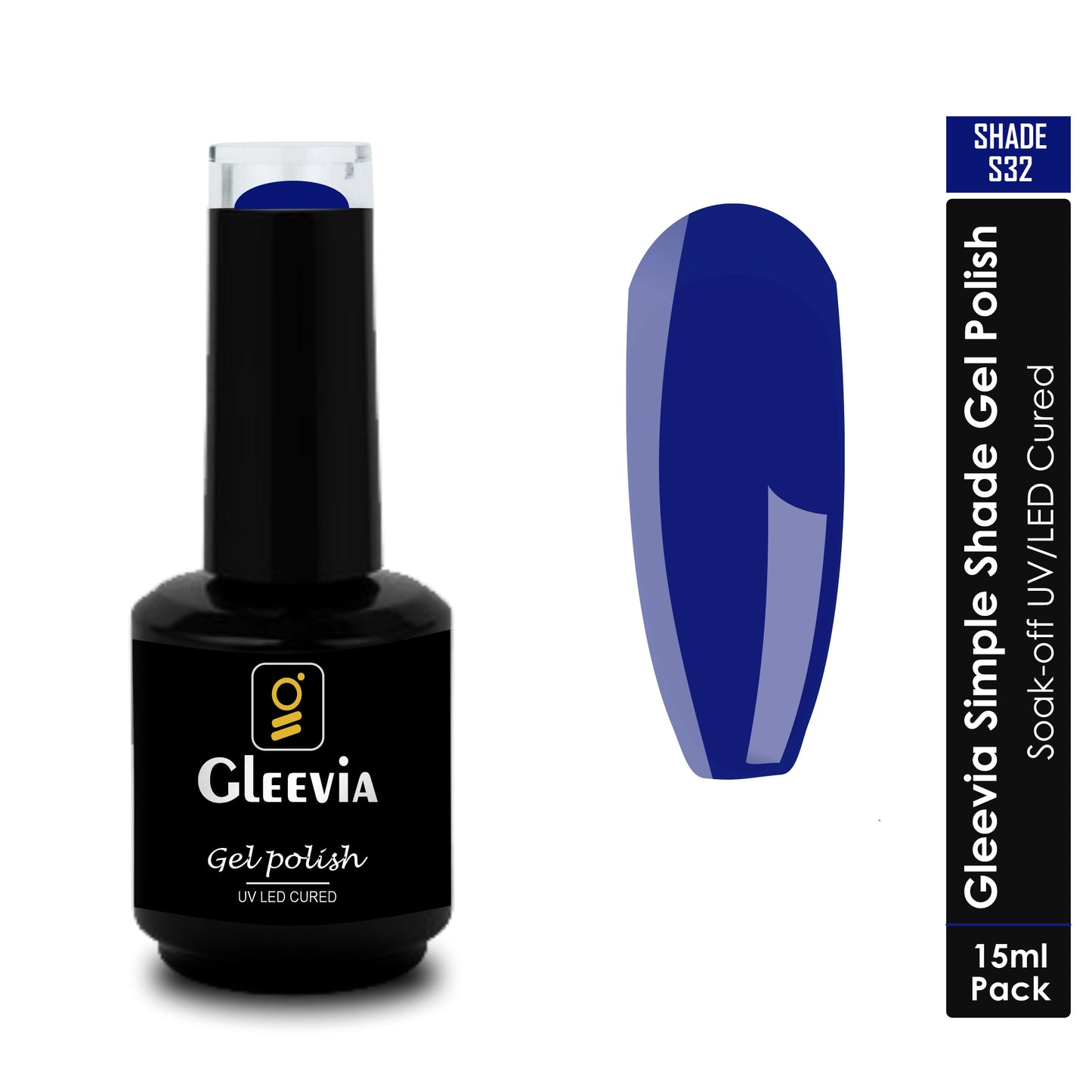 UV/LED Gel Polish for Professionals 15ml Brush Cap Shade S32