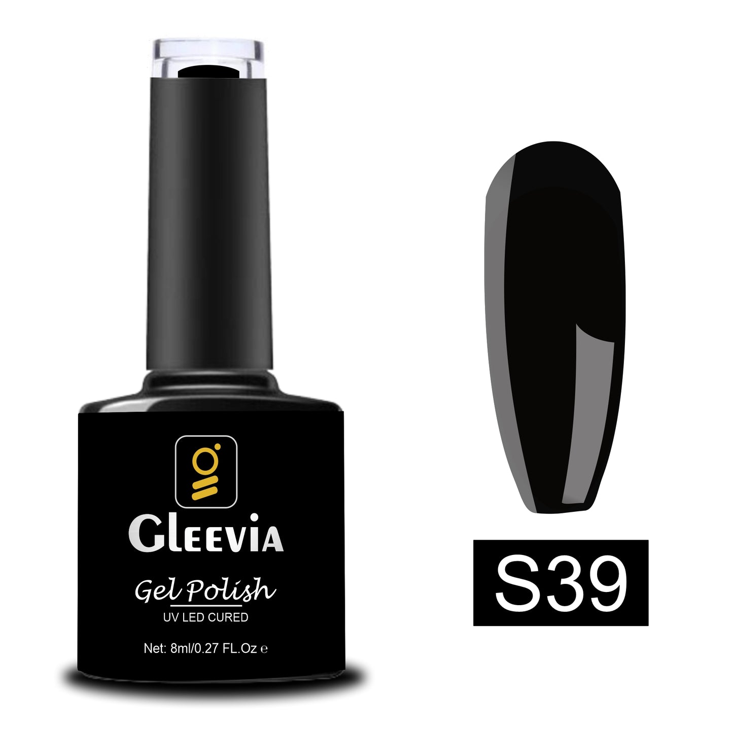 Gleevia 9D CatEye UV Gel Polish | Magnetic 9D Gel Nail Polish for Professionals 10pc Combo Pack 8ml/each with Dual Head Magnet and Black Color UV Gel Polish 8ml