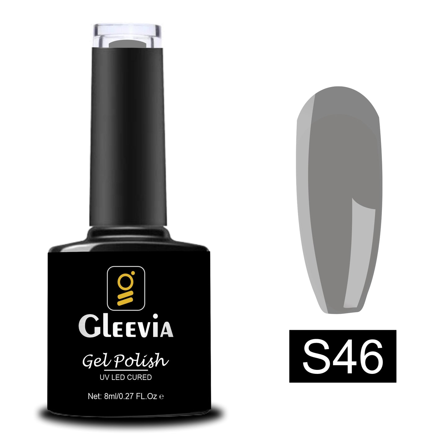 UV/LED Gel Polish for Professionals 15ml Brush Cap Shade S46