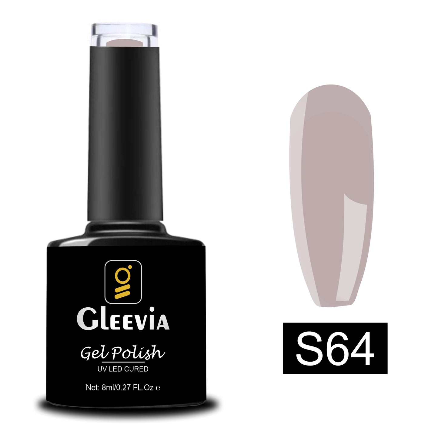 UV/LED Gel Polish for Professionals 15ml Brush Cap Shade S64