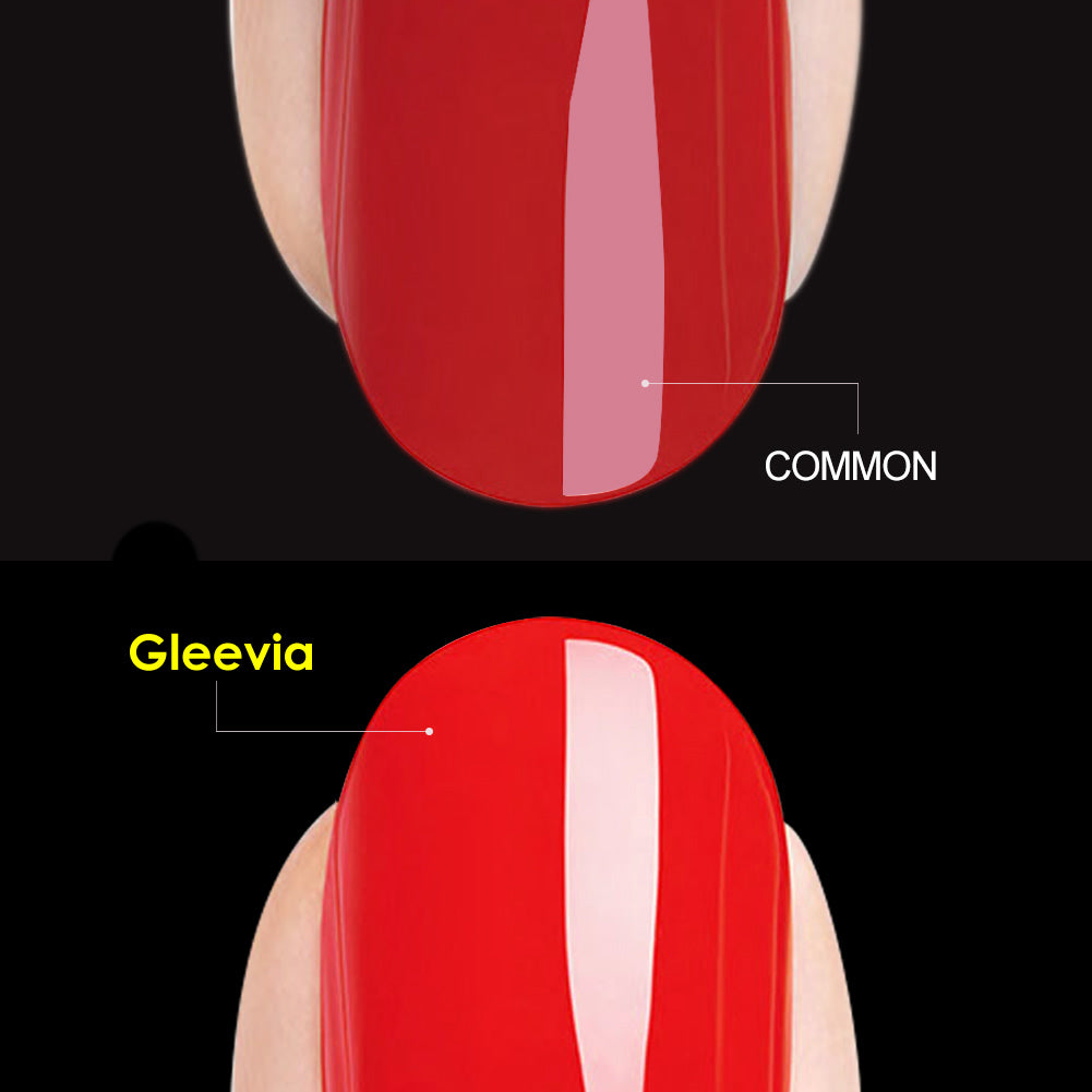 Gleevia UV/LED Shiny Top Coat 15ml Brush Cap Bottle Clear