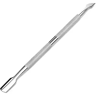 Gleevia Professional Sharp Double Head Metal Stainless Steel Cuticle Nail Pusher (Pack of 2)  (Silver)