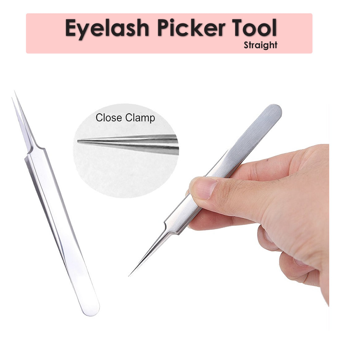 Eyelashes Accessories | Combo Pack of Eyelash Picker, Eyelash Brush, Scissor, Holder, Ring, Tape and Eyelash Gel Patches