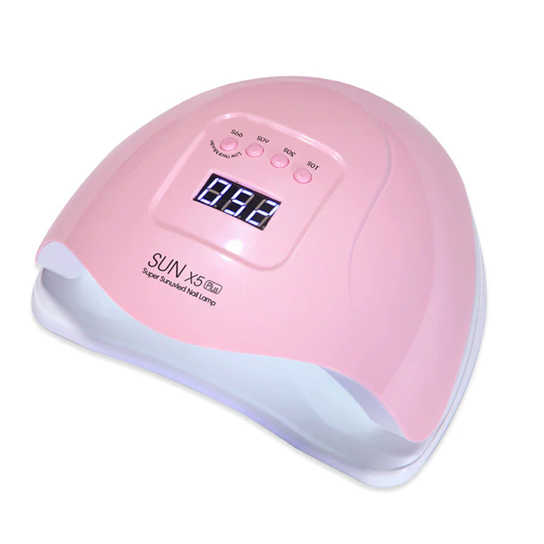 Gleevia LED UV Nail Gel Polish Dryer Lamp for Curing all UV Gel Polish Best Quality 54W - Pink