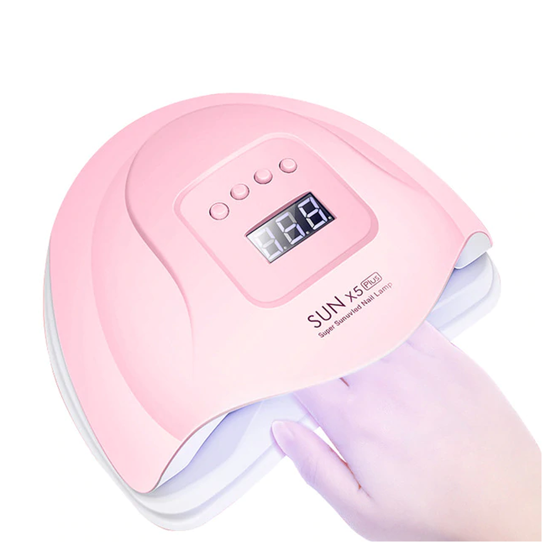 Gleevia LED UV Nail Gel Polish Dryer Lamp for Curing all UV Gel Polish Best Quality 54W - Pink