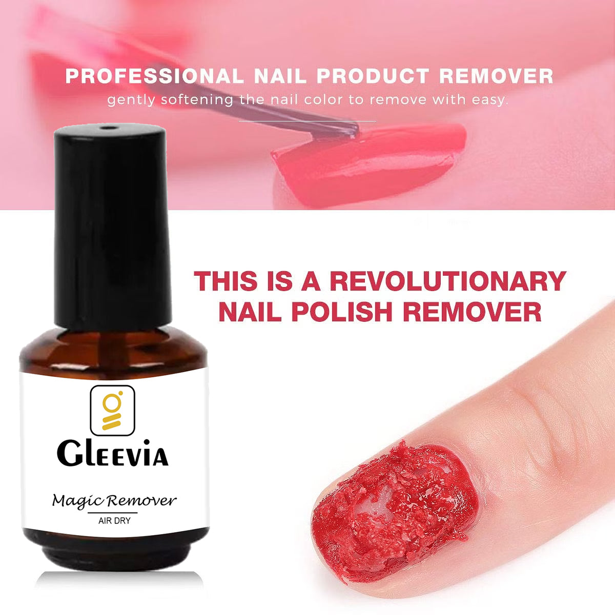 Gleevia Magic Remover for UV Gel Nail Polish 15ml