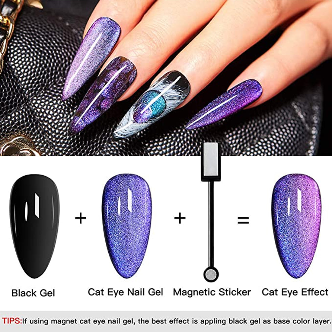 9D CatEye UV Gel Polish | Magnetic 9D Gel Nail Polish for Professionals 15ml