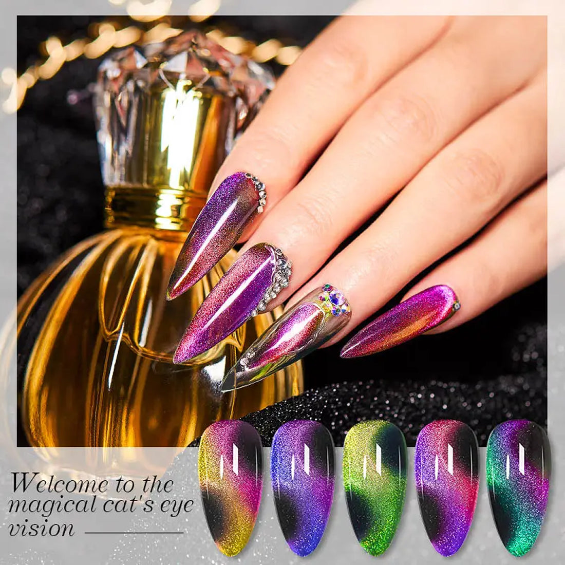 9D CatEye UV Gel Polish | Magnetic 9D Gel Nail Polish for Professionals 15ml