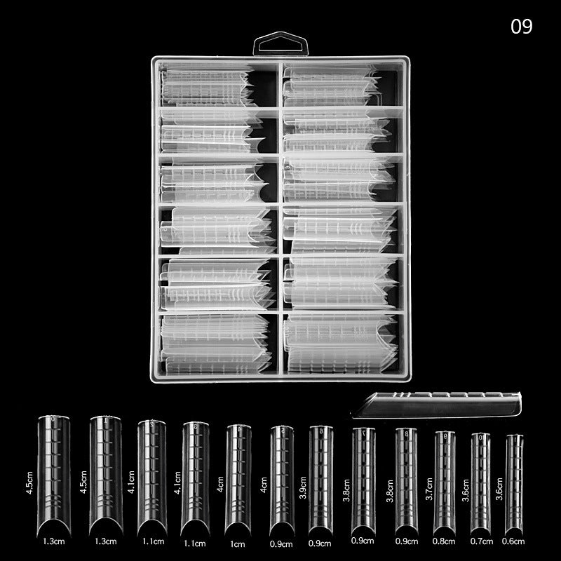 Gleevia Artificial Unbreakable Acrylic Nail Building Mold Nail Extension 120pc/Box Ultra Long