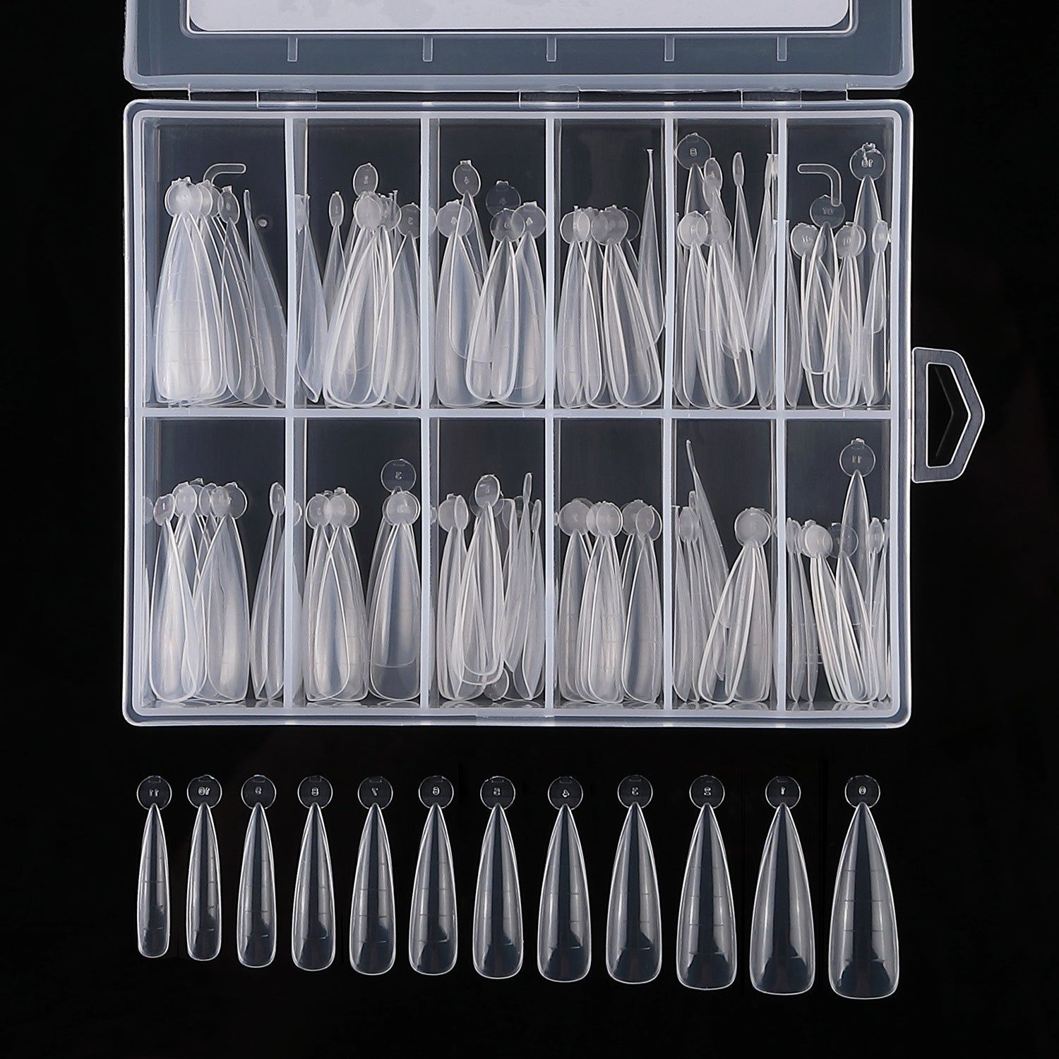 Gleevia Artificial Unbreakable Acrylic Nail Building Mold Nail Extension 120pc/Box