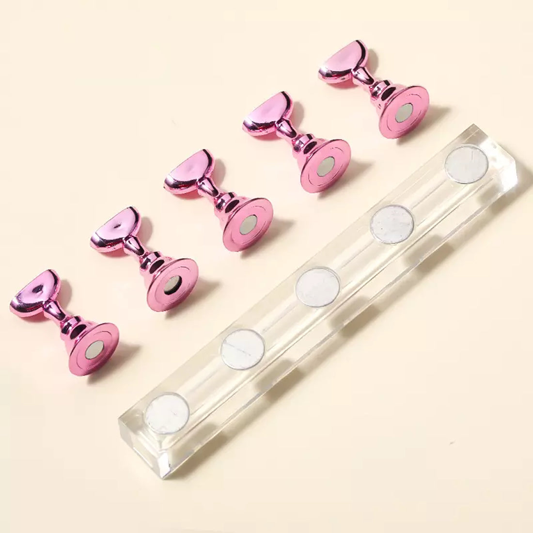 Magnetic Nail Tip Holder Stand for Artificial Acrylic Nail Tip Display & For Nail Art Design