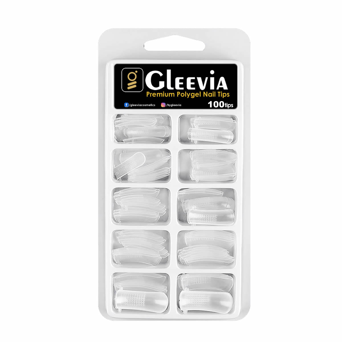 Gleevia PolyGel Nail Art Quick Building 30ml Pack - Quick Nail Extension Gel Clear (Combo Pack)