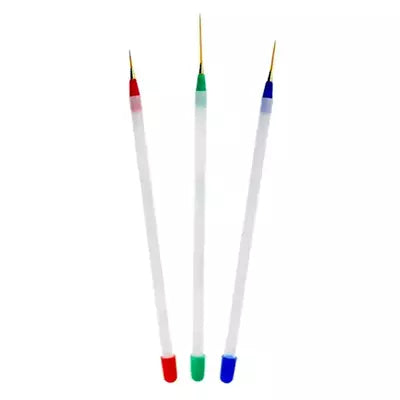 Striping Liner Nail Art Detailing Brush Set of 3