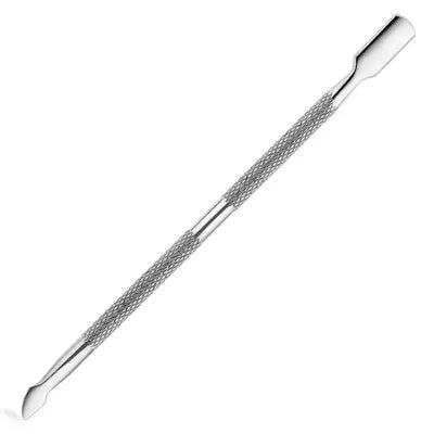 Gleevia Professional Sharp Double Head Metal Stainless Steel Cuticle Nail Pusher (Pack of 1)  (Silver)